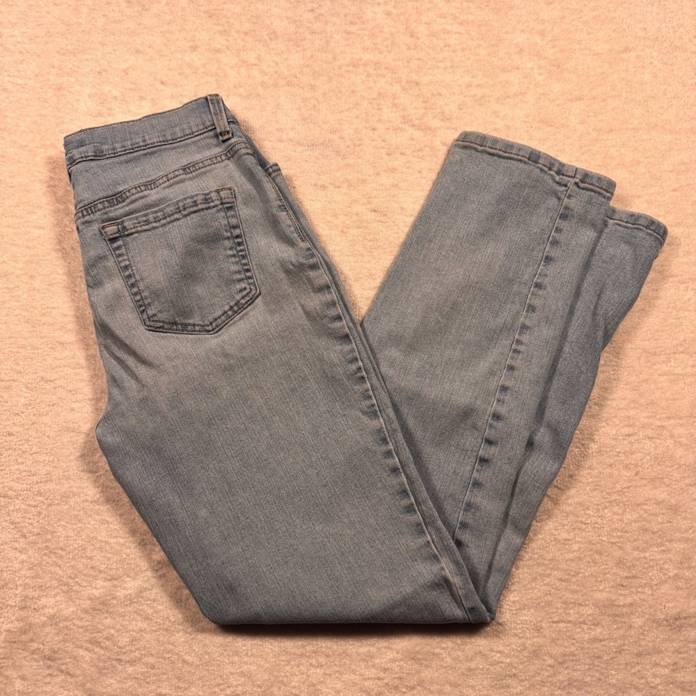 Gloria Vanderbilt Amanda Women's‎ Size 8 Light Wash Straight Leg Denim Jeans